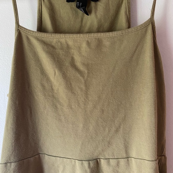 Olive Green Mini Dress - Picture 3 of 4